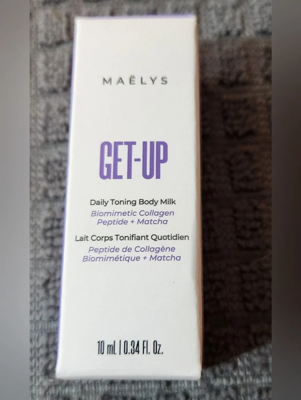 MAËLYS Get-Up Daily Toning Body Milk 10ml Travel Size Bottle